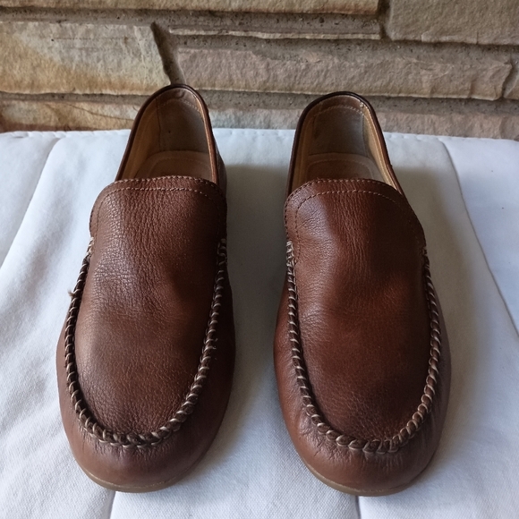 Frye Mens Brown Leather Loafers_11.5 main image 6